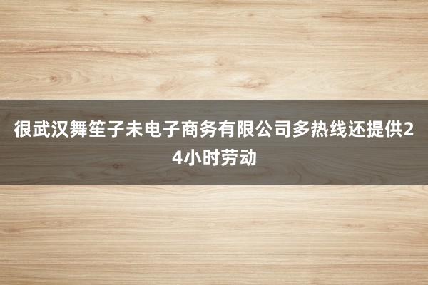很武汉舞笙子未电子商务有限公司多热线还提供24小时劳动